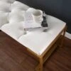 Easlon Upholstered Bench White/Gold - Southern Enterprises -Ottomans Official Shop unnamed file 3342
