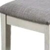 Bench with Fabric Upholstered Seat and Chamfered Legs Gray - Benzara -Ottomans Official Shop unnamed file 3368