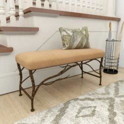 Olivia & May Farmhouse Wood Rectangle Bench Brown - Olivia & May