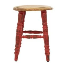 Farmhouse Wood Stool - Olivia & May White 10 Farmhouse Wood Stool - Olivia & May White -Ottomans Official Shop unnamed file 339