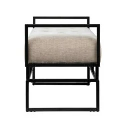 Tedges Upholstered Bench Beige/Gray - Aiden Lane -Ottomans Official Shop unnamed file 3422