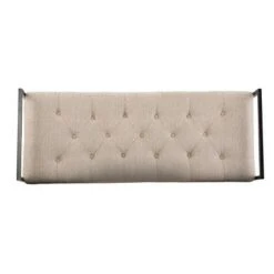Tedges Upholstered Bench Beige/Gray - Aiden Lane -Ottomans Official Shop unnamed file 3423