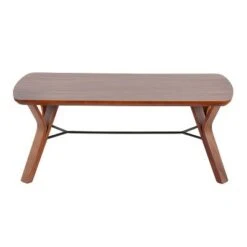 42" Folia Bench Wood/Walnut - LumiSource -Ottomans Official Shop unnamed file 3427