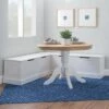 Tobin Backless Corner Breakfast Nook - Linon White