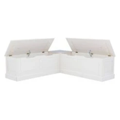 Tobin Backless Corner Breakfast Nook - Linon White 24 Tobin Backless Corner Breakfast Nook - Linon White -Ottomans Official Shop unnamed file 3456