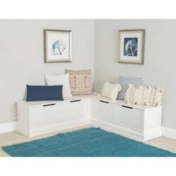 Tobin Backless Corner Breakfast Nook - Linon White 33 Tobin Backless Corner Breakfast Nook - Linon White -Ottomans Official Shop unnamed file 3465