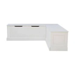 Tobin Backless Corner Breakfast Nook - Linon White 38 Tobin Backless Corner Breakfast Nook - Linon White -Ottomans Official Shop unnamed file 3470