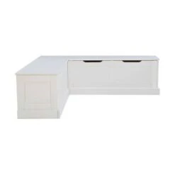 Tobin Backless Corner Breakfast Nook - Linon White 39 Tobin Backless Corner Breakfast Nook - Linon White -Ottomans Official Shop unnamed file 3471