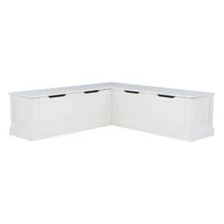 Tobin Backless Corner Breakfast Nook - Linon White 40 Tobin Backless Corner Breakfast Nook - Linon White -Ottomans Official Shop unnamed file 3472