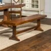 60" Trestle Leg Wood Dining Kitchen Bench - Saracina Home Antique Black -Ottomans Official Shop unnamed file 3482