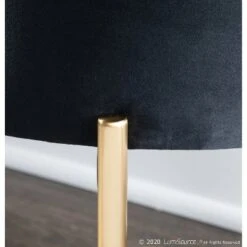 48" Chloe Contemporary Upholstered Storage Bench - LumiSource Chrome/gray -Ottomans Official Shop unnamed file 3548