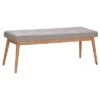 Sullivan Oak Mid Century Linen Bench - Inspire Q Smoke -Ottomans Official Shop unnamed file 3558
