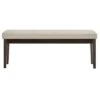 Quinby Linen Bench - Inspire Q Smoke