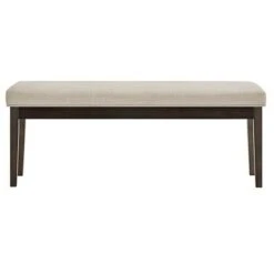 Quinby Linen Bench - Inspire Q Smoke