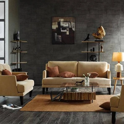 Ink+Ivy Set of 2 Arcadia Dining Stool Natural 3 Ink+Ivy Set of 2 Arcadia Dining Stool Natural