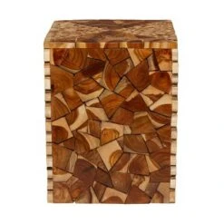 Olivia & May Contemporary Teak Wood Accent Stool Brown - Olivia & May 8 Olivia & May Contemporary Teak Wood Accent Stool Brown - Olivia & May -Ottomans Official Shop unnamed file 361