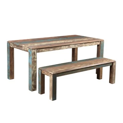 50" Old Reclaimed Wood Bench Brown - Timbergirl 7 50" Old Reclaimed Wood Bench Brown - Timbergirl – Image 5