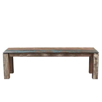50" Old Reclaimed Wood Bench Brown - Timbergirl 8 50" Old Reclaimed Wood Bench Brown - Timbergirl – Image 6