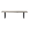 Yukon Live Edge Dining Bench Gray - Treasure Trove Accents -Ottomans Official Shop unnamed file 3644