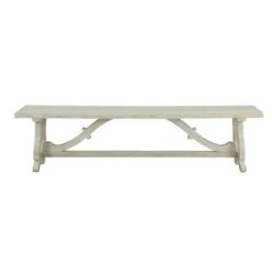 Bolden Park Dining Bench White - Treasure Trove Accents