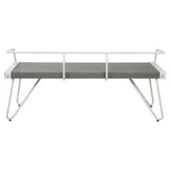 Stefani Industrial Dining, Entryway Bench - White - Lumisource -Ottomans Official Shop unnamed file 3676