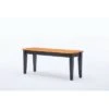 Shaker Dining Bench Wood/Black/Oak - Boraam