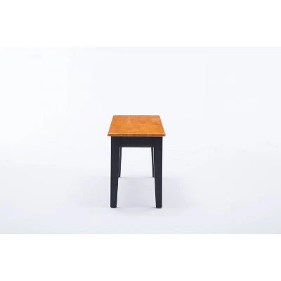 Shaker Dining Bench Wood/Black/Oak - Boraam 10 Shaker Dining Bench Wood/Black/Oak - Boraam – Image 8