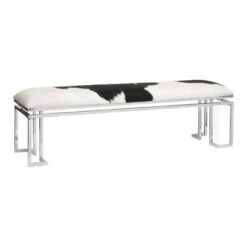 Wagon Mound Dining Bench Silver - Alder Bay