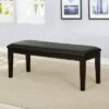 Arga Padded Seat Dining Bench Dark Brown - HOMES: Inside + Out