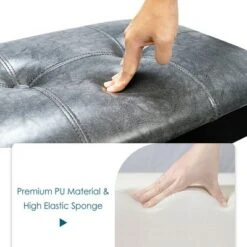 Costway Upholstered Dining Bench w/Padded Seat for Kitchen Bedroom Entryway Grey 15 Costway Upholstered Dining Bench w/Padded Seat for Kitchen Bedroom Entryway Grey -Ottomans Official Shop unnamed file 3776