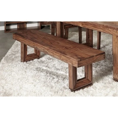 Beckenridge Dining Bench Brown - Treasure Trove Accents 5 Beckenridge Dining Bench Brown - Treasure Trove Accents – Image 3