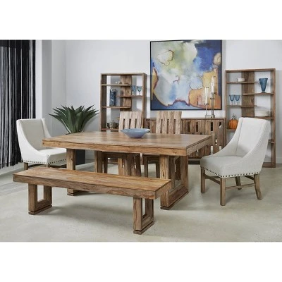 Beckenridge Dining Bench Brown - Treasure Trove Accents 7 Beckenridge Dining Bench Brown - Treasure Trove Accents – Image 5