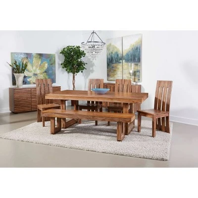 Beckenridge Dining Bench Brown - Treasure Trove Accents 9 Beckenridge Dining Bench Brown - Treasure Trove Accents – Image 7