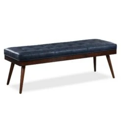 James Leather Bench - Poly & Bark Madagascar Cocoa -Ottomans Official Shop unnamed file 3810