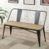 Clarkson Industrial Inspired Dining Bench - HOMES: Inside + Out Wood