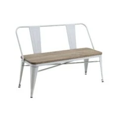 Clarkson Industrial Inspired Dining Bench - HOMES: Inside + Out Wood -Ottomans Official Shop unnamed file 3832