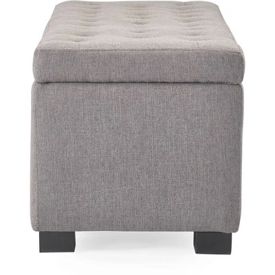 Adore Decor Arlo Tufted Storage Bench - Adore Décor Gray 5 Adore Decor Arlo Tufted Storage Bench - Adore Décor Gray – Image 3