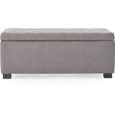 Adore Decor Arlo Tufted Storage Bench - Adore Décor Gray 12 Adore Decor Arlo Tufted Storage Bench - Adore Décor Gray – Image 10