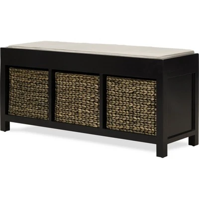 Griffin Storage Bench Black - ClickDecor 5 Griffin Storage Bench Black - ClickDecor – Image 3