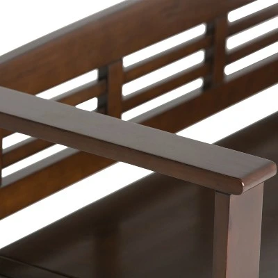 48" Chandler Solid Wood Entryway Storage Bench - Wyndenhall Distressed Gray 7 48" Chandler Solid Wood Entryway Storage Bench - Wyndenhall Distressed Gray – Image 5