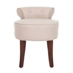 Georgia Vanity Stool - Safavieh Blush Pink/espresso -Ottomans Official Shop unnamed file 389