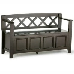 48" Halifax Entryway Storage Bench - WyndenHall Light Avalon Brown -Ottomans Official Shop unnamed file 3940