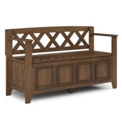 48" Halifax Entryway Storage Bench - WyndenHall Light Avalon Brown -Ottomans Official Shop unnamed file 3946