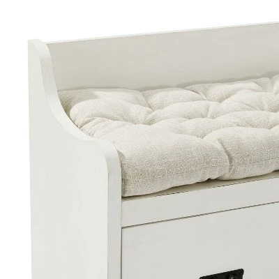 Fremont Entryway Bench - Crosley White 6 Fremont Entryway Bench - Crosley White – Image 4