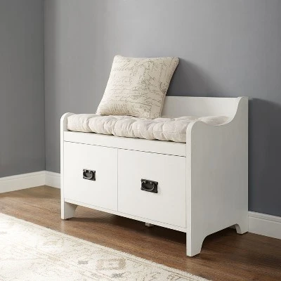Fremont Entryway Bench - Crosley White 7 Fremont Entryway Bench - Crosley White – Image 5