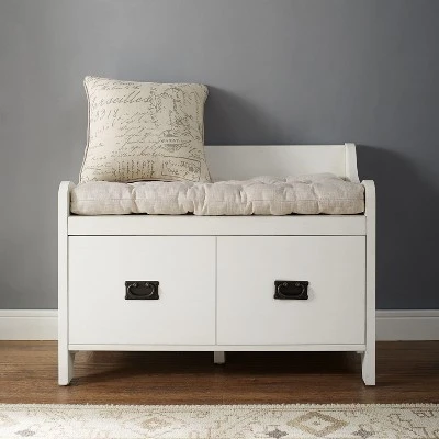 Fremont Entryway Bench - Crosley White 8 Fremont Entryway Bench - Crosley White – Image 6