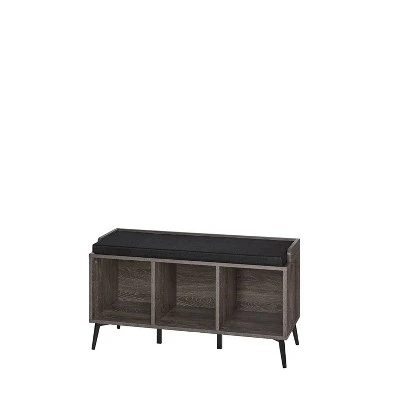 Woodbury Storage Bench with Cubbies Woodgrain - RiverRidge Home 8 Woodbury Storage Bench with Cubbies Woodgrain - RiverRidge Home – Image 6