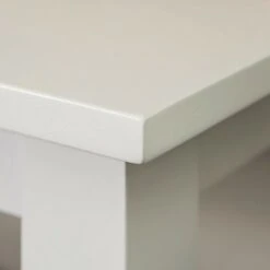 50'' Country Style Entry Bench with Slatted Shelf - White - Saracina Home -Ottomans Official Shop unnamed file 4001