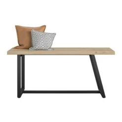 Palomino Asymmetrical Entryway Bench - Novogratz Black -Ottomans Official Shop unnamed file 4037