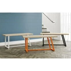 Palomino Asymmetrical Entryway Bench - Novogratz Black -Ottomans Official Shop unnamed file 4039
